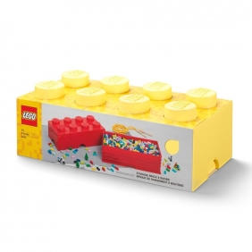 Lego, pojemnik klocek Brick 8 - Jasnożółty (40041741)